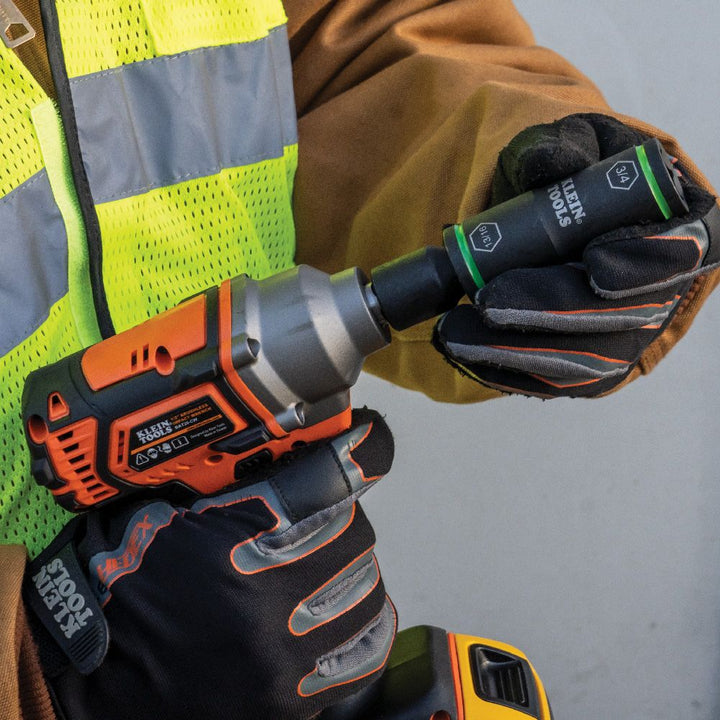 Klein Tools 66077 Flip Impact Socket, 7/16 and 3/8-Inch