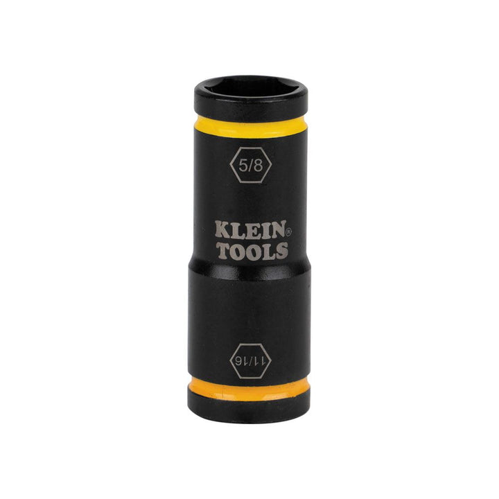 Klein Tools 66075 Flip Impact Socket, 11/16 and 5/8-Inch
