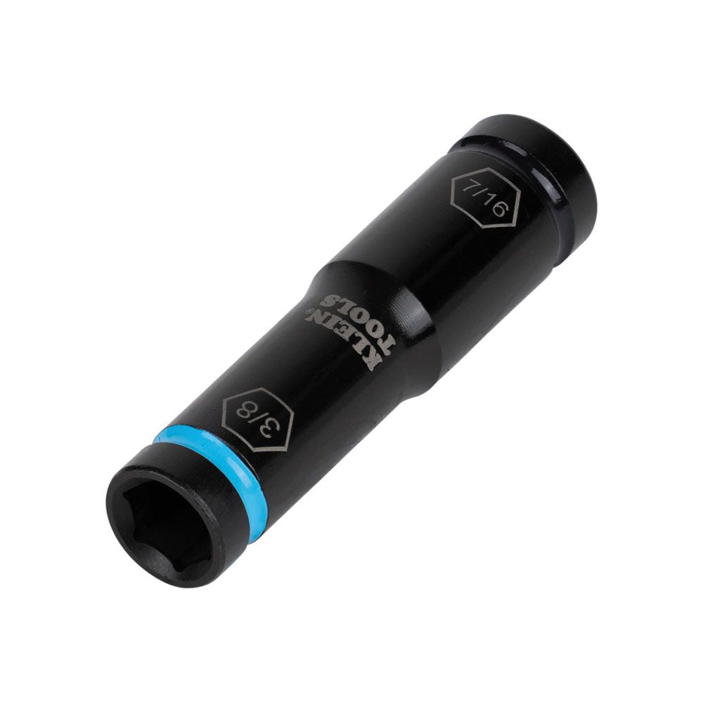 Klein Tools 66077 Flip Impact Socket, 7/16 and 3/8-Inch