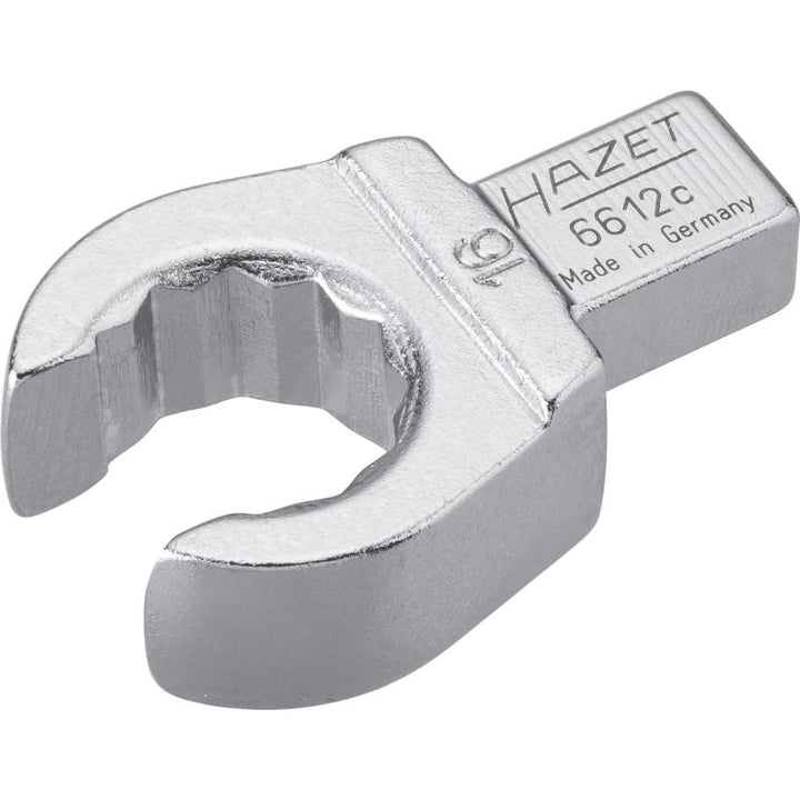 Hazet 6612C-16 Insert Open Box-End Wrench, 9x12mm Insert Square Drive, 16mm 12-Point