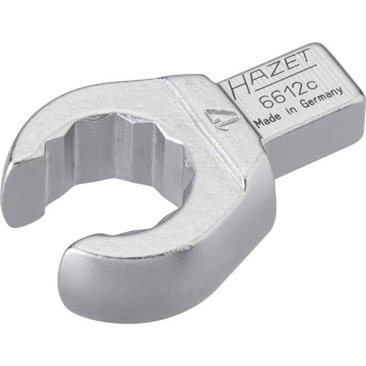 Hazet 6612C-17 Insert Open Box-End Wrench, 9x12mm Insert Square Drive, 17mm 12-Point