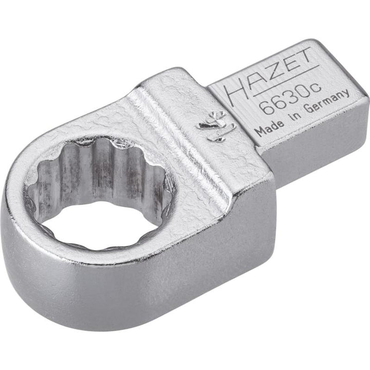 Hazet 6630C-14 Insert Box-End Wrench, 9x12mm Insert Square Drive, 14mm 12-Point
