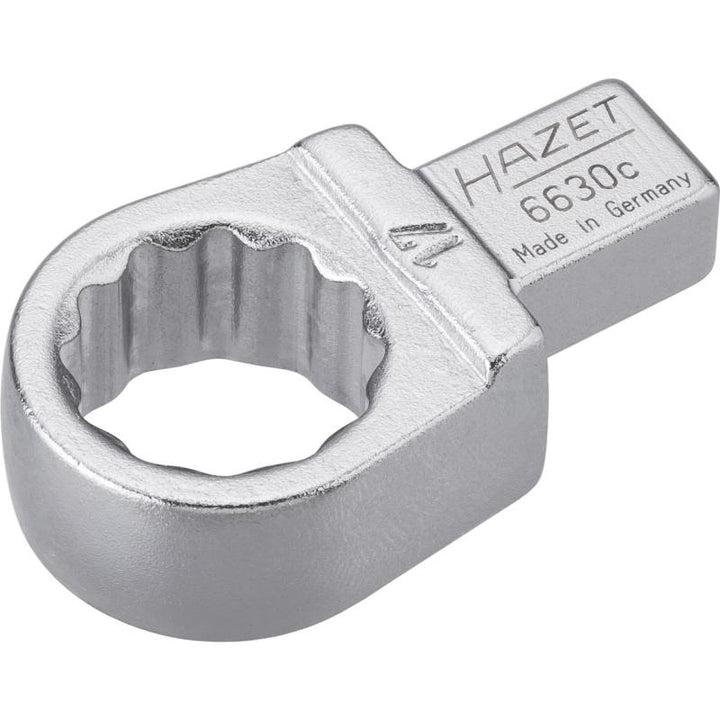 Hazet 6630C-17 Insert Box-End Wrench, 9x12mm Insert Square Drive, 17mm 12-Point