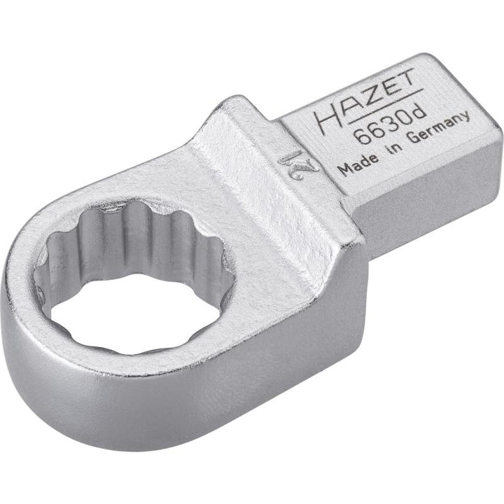 Hazet 6630D-21 Insert Box-End Wrench, 14x18mm Insert Square Drive, 21mm 12-Point