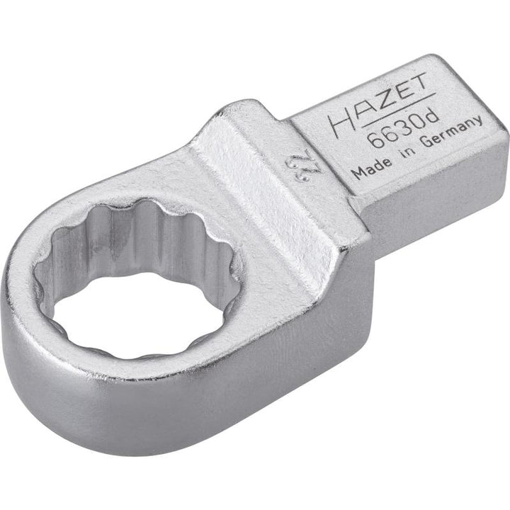 Hazet 6630D-22 Insert Box-End Wrench, 14x18mm Insert Square Drive, 22mm 12-Point
