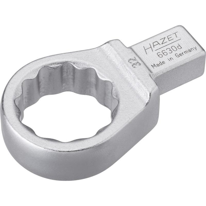 Hazet 6630D-32 Insert Box-End Wrench, 14x18mm Insert Square Drive, 32mm 12-Point