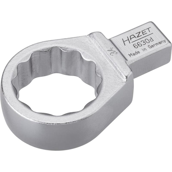 Hazet 6630D-34 Insert Box-End Wrench, 14x18mm Insert Square Drive, 34mm 12-Point