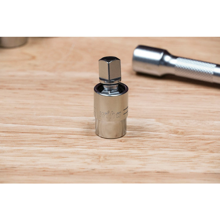 Wiha Tools 33799 63-Piece 3/8” Drive MM and SAE Socket Set