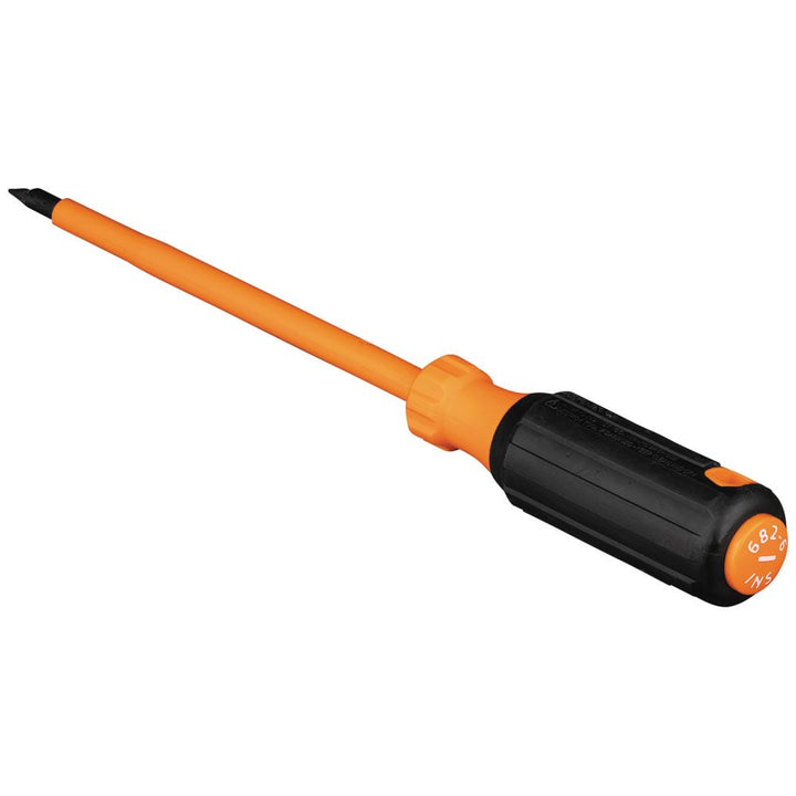 Klein Tools 6826INS Insulated Screwdriver, 1/4-Inch Cabinet Tip, 6-Inch Shank