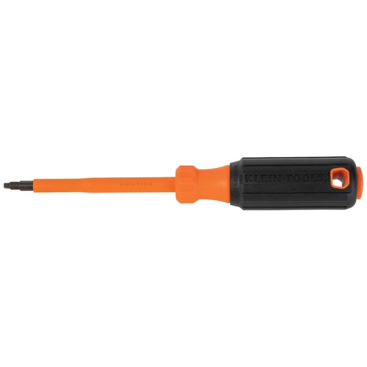 Klein Tools 6844INS Insulated Screwdriver, #2 Square Tip, 4-Inch Round Shank