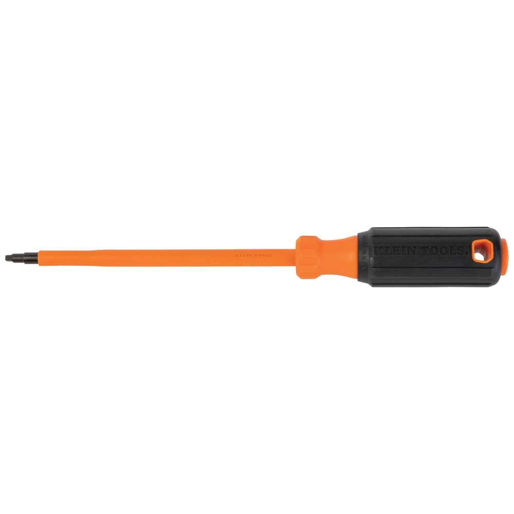 Klein Tools 6846INS Insulated Screwdriver, #2 Square Tip, 6-Inch Round Shank