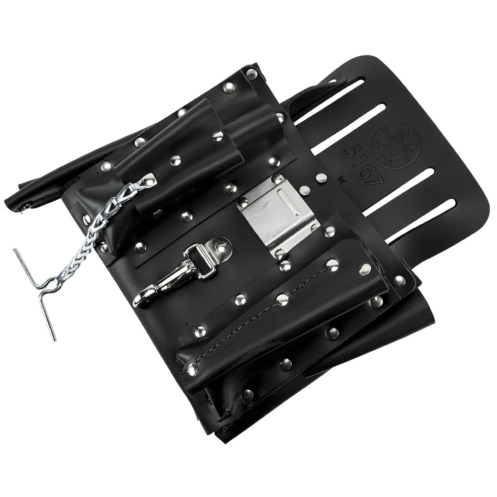 Klein Tools 5167 Leather Tool Pouch, 11-Pocket