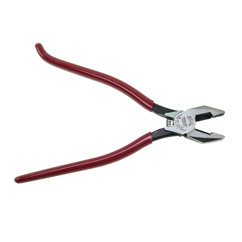 Klein Tools D201-7CSTA Ironworker's Pliers, Aggressive Knurl, 9"