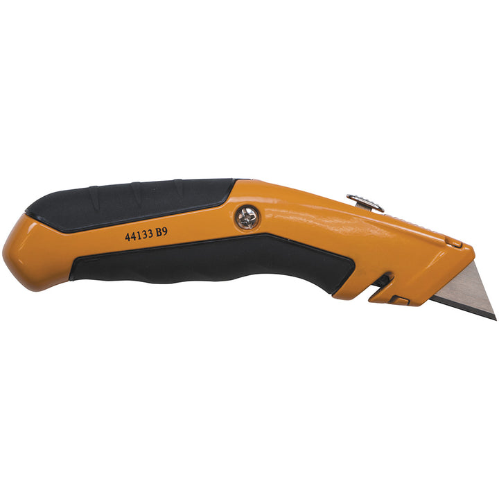 Klein Tools 44133 Heavy Duty Utility Knife, Retractable, Adjustable, with Wire Stripper, Klein-Kurve Handle
