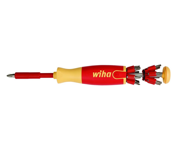 Wiha Tools 38051 Insulated Pop-Up Insert Bit Holder Screwdriver SL/PH/SQ/TX