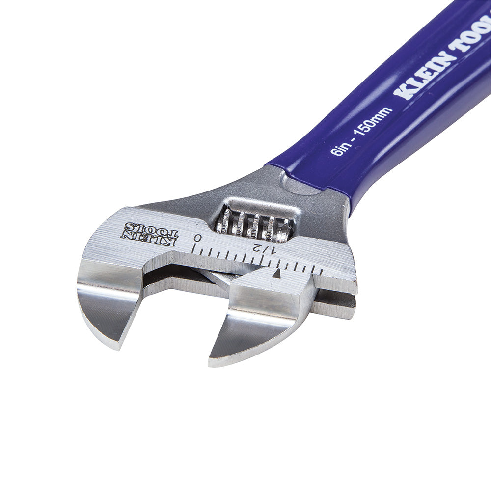 Klein Tools D86934 Slim-Jaw Adjustable Wrench, 6"