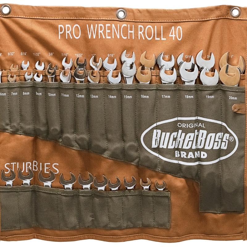 Bucket Boss 70040 Pro Wrench Roll 40 Pockets