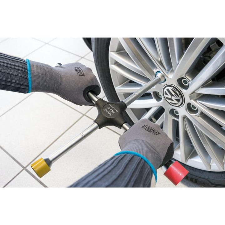 Hazet 705V Four-Way Rim Wrench, 17 x 19 x 21 mm Outside Hex, 12.5mm (1/2") Square