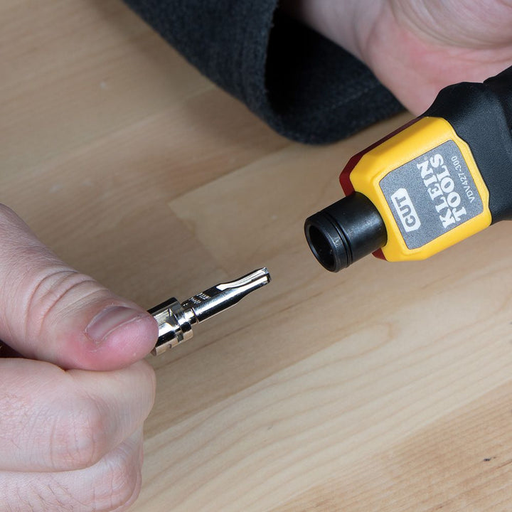 Klein Tools VDV427-300  Impact Punchdown Tool, 66/110 Blade, Spring-Loaded, MIM with Bayonet-Style, Twist-and-Lock Socket, DATA Punchdown