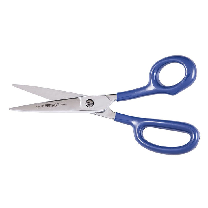 Heritage Cutlery 718CL 8 5/8'' Heavy Duty Shear / Curved Left / Coated Handle