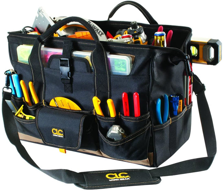 CLC 1535 18″ Tool Bag with Top-Side Plastic Parts Tray