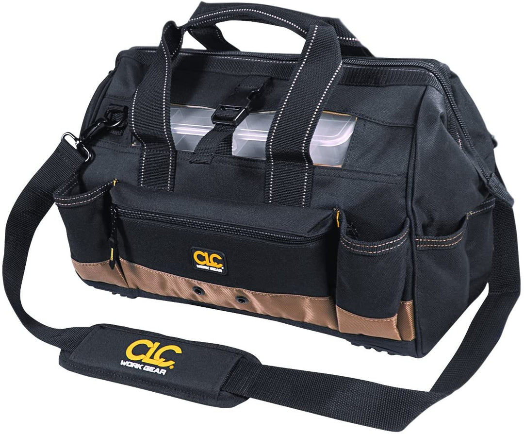 CLC 1534 16″ Tool Bag with Top-Side Plastic Parts Tray