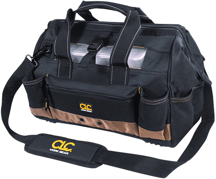 CLC 1534 16″ Tool Bag with Top-Side Plastic Parts Tray