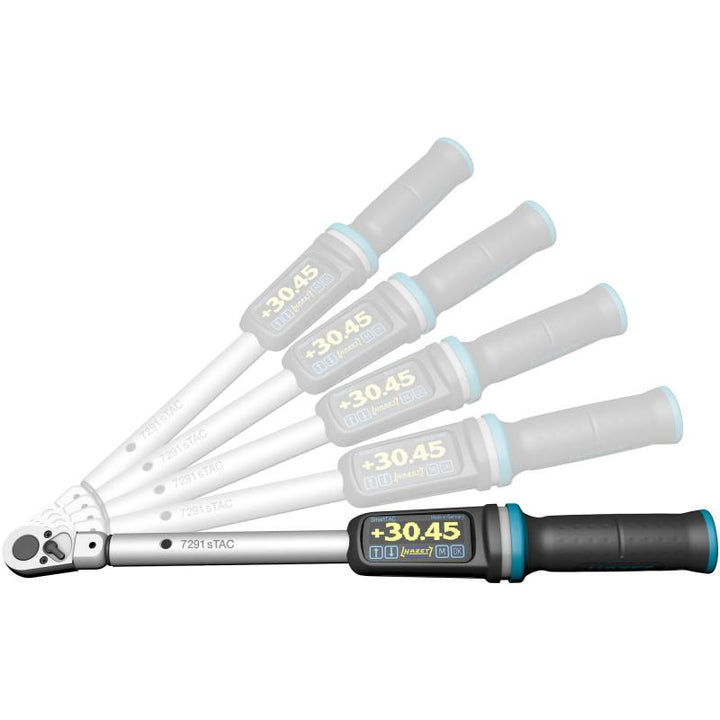 Hazet 7250-2STAC Electronic Torque Wrench with Built-In Angle Gauge, 200–1000 Nm, 20mm (3/4") Square
