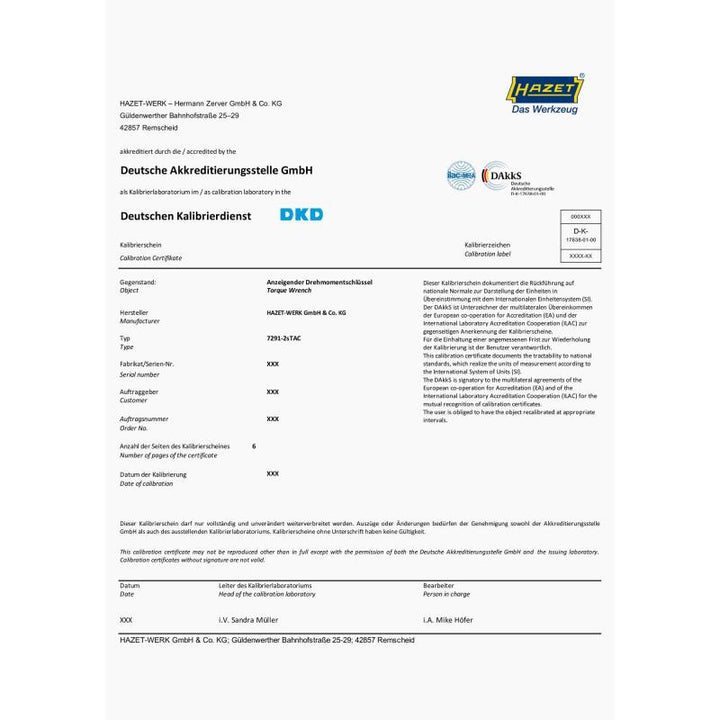 Hazet 7290-2STACCAL Electronic Torque Wrench with Built-In Angle Gauge, 5-60 Nm, 9x12mm Insert Square, 10mm (3/8") Square