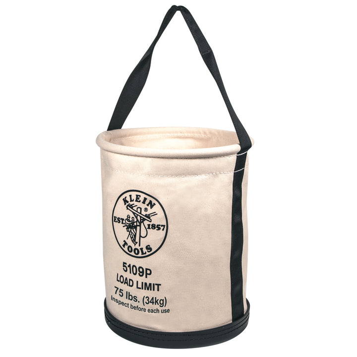 Klein Tools 5109P Wide Straight Wall Bucket with Pocket