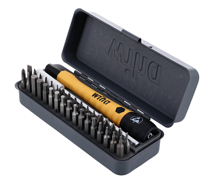 Wiha 75979 36 Piece GoBox Electronics ESD Precision Micro Bit Set