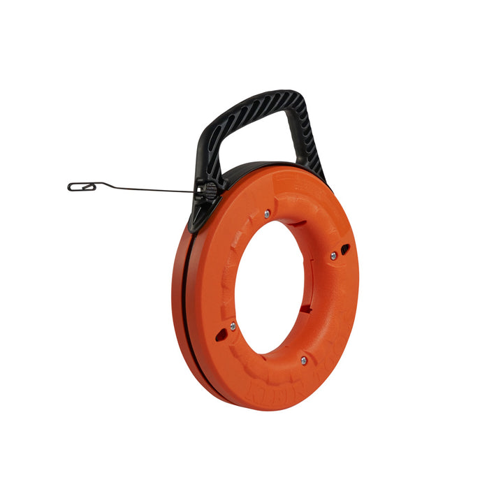 Klein Tools 56002 Fish Tape, 65-Foot, Great for Long Runs and Heavy Duty Wire Pulls, Laser Etched for Conduit Measuring