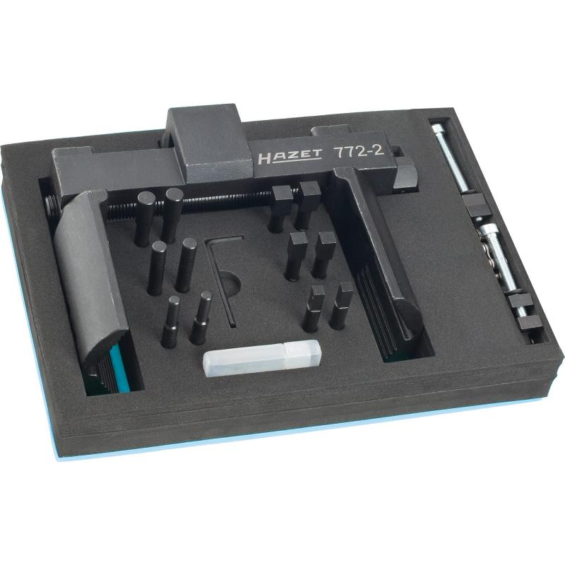 Hazet 772-2/16 Universal Axle and Slotted Nut Wrench Tool Set, 20mm (3/4") Square Drive, 16 Pieces