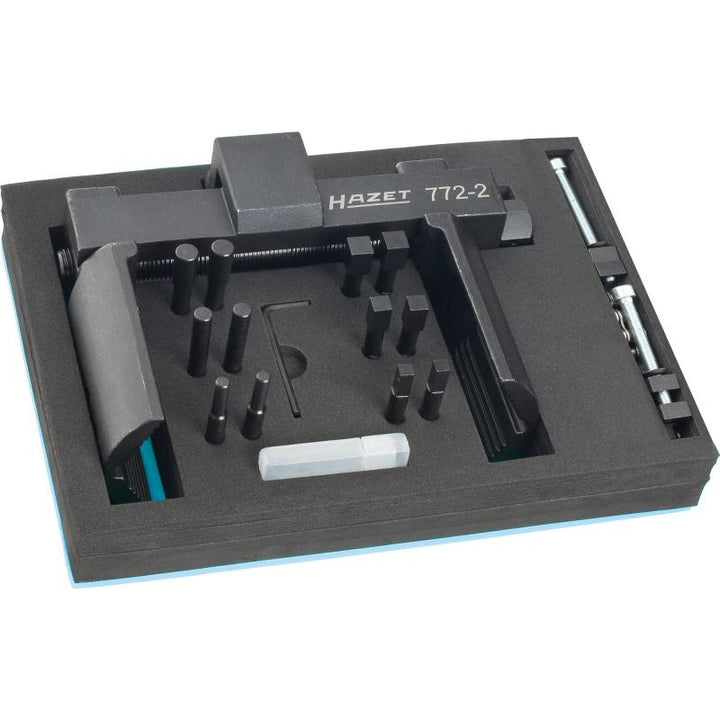 Hazet 772-2/16 Universal Axle and Slotted Nut Wrench Tool Set, 20mm (3/4") Square Drive, 16 Pieces