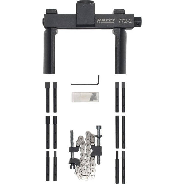 Hazet 772-2/16 Universal Axle and Slotted Nut Wrench Tool Set, 20mm (3/4") Square Drive, 16 Pieces