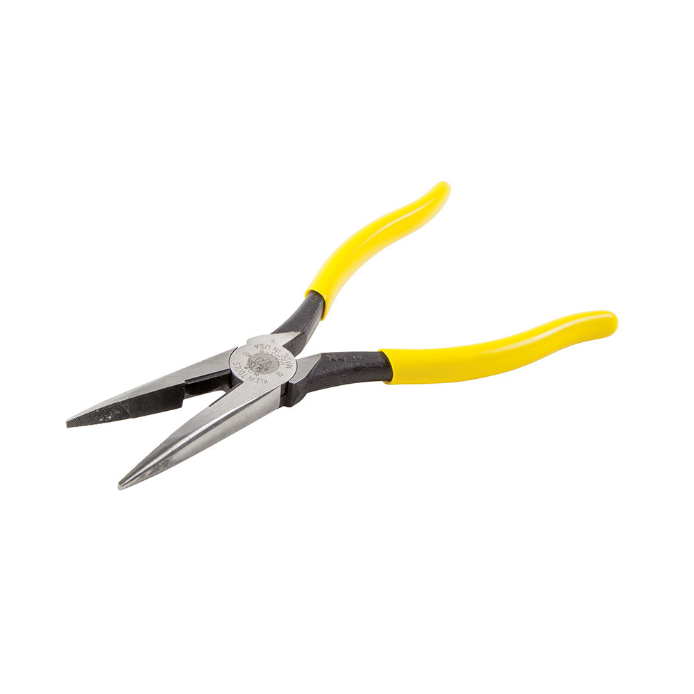 Klein Tools D203-8 Needle Nose Side Cutters, 8-Inch Alligator Pliers with Extended Handle