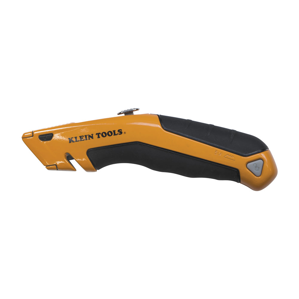 Klein Tools 44133 Heavy Duty Utility Knife, Retractable, Adjustable, with Wire Stripper, Klein-Kurve Handle