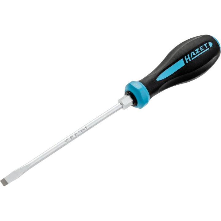 Hazet 802-65 HEXAnamic Screwdriver, Slotted, 1.2 x 6.5 mm