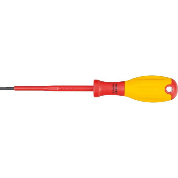 Hazet 810VDE-35 Screwdriver with Protective Insulation, Slotted, 0.6x3.5mm