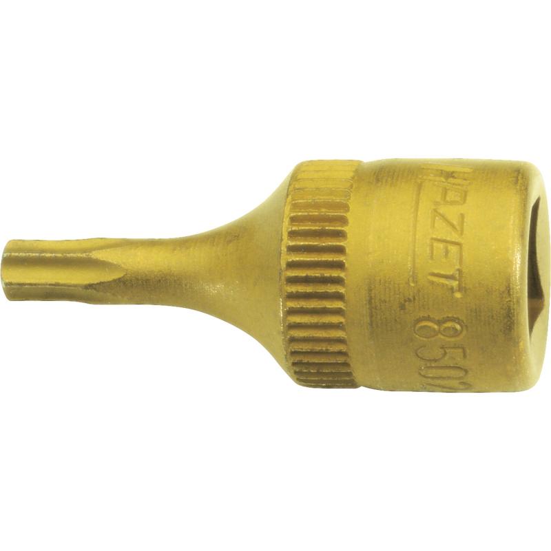 Hazet 8502-T40 Screwdriver Socket, 6.3mm (1/4") Square Drive, TORX® T40