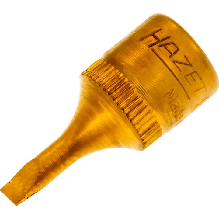 Hazet 8503-0.6X3.5 Screwdriver Socket, 6.3mm (1/4") Square Drive, 0.6x3.5mm Slotted
