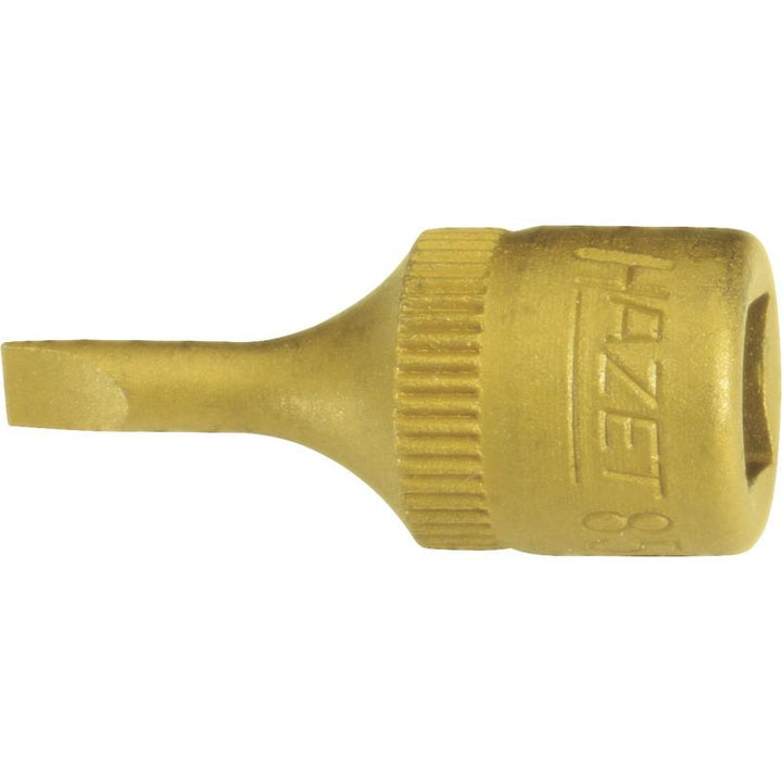 Hazet 8503-0.8X4 Screwdriver Socket, 6.3mm (1/4") Square Drive, 0.8x4mm Slotted