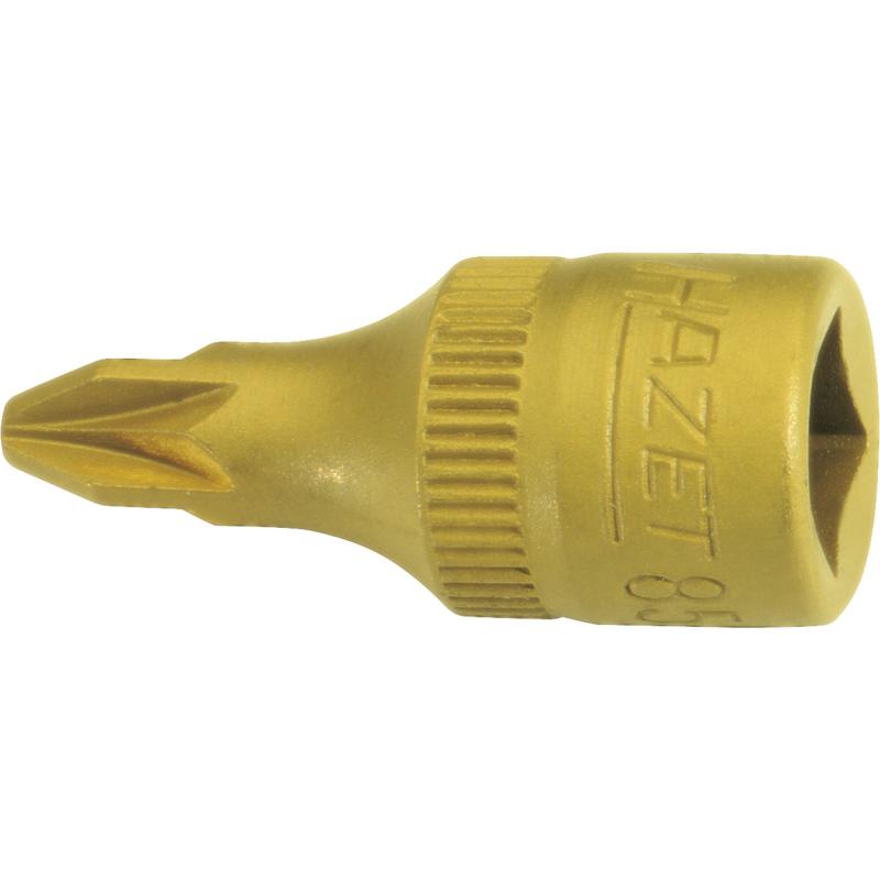 Hazet 8507-PZ3 Screwdriver Socket, 6.3mm (1/4") Square Drive, Pozidriv PZ3