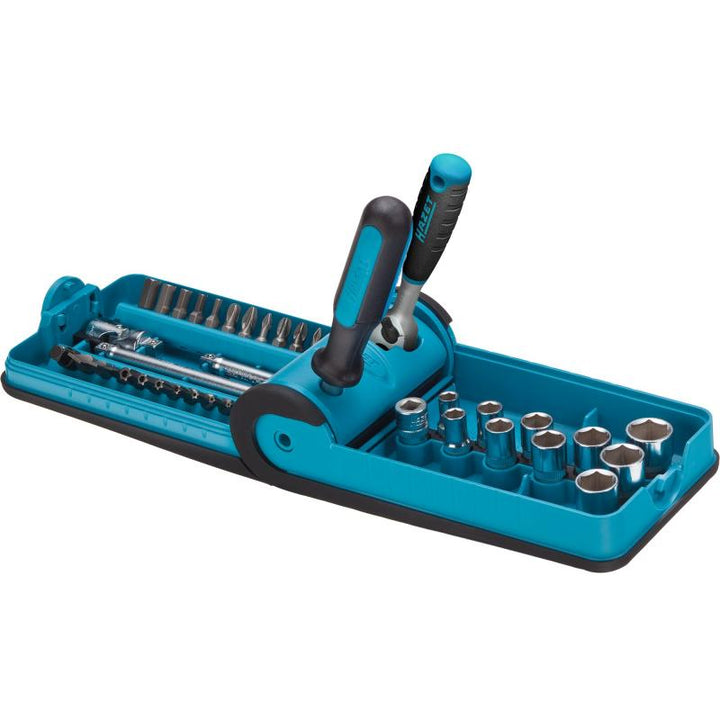 Hazet 856-1HP Socket and Bit Set with Smart Case, 38 Pieces