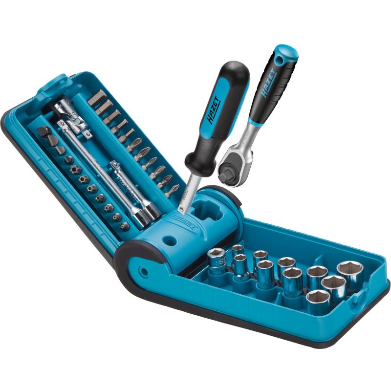 Hazet 856-1HP Socket and Bit Set with Smart Case, 38 Pieces