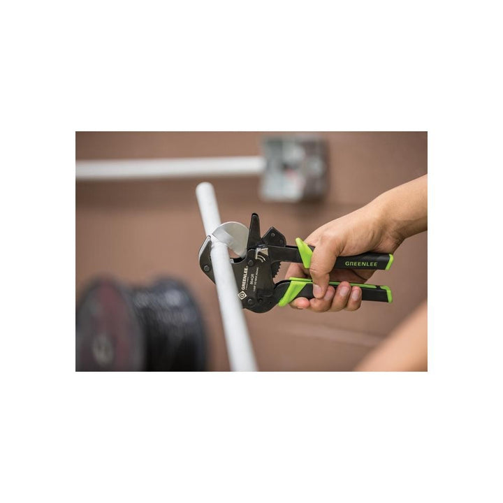 Greenlee 864QR 1-1/4 Quick Release Ratcheting PVC Cutter