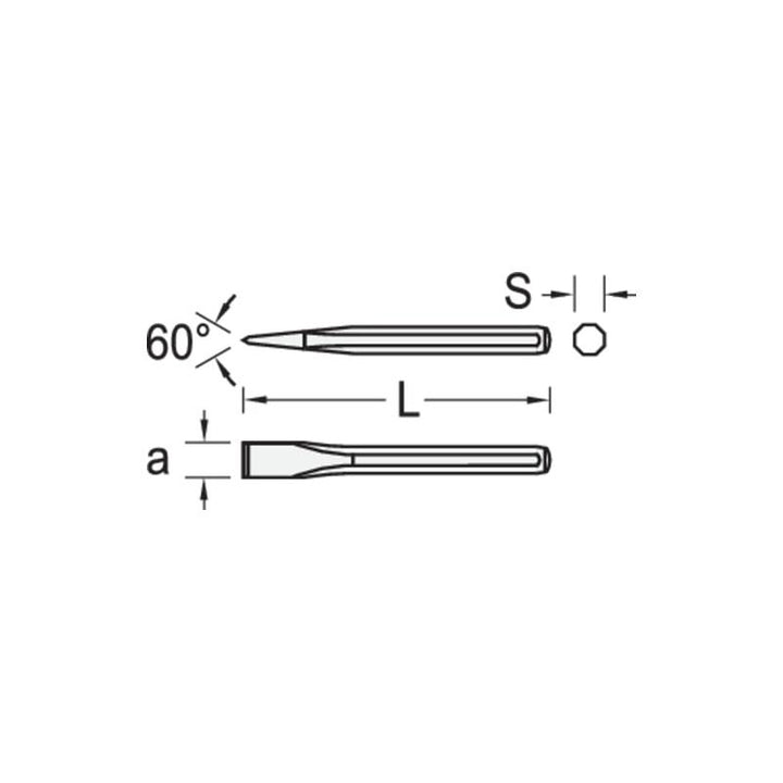 Gedore 8731440 Bricklayer's chisel 250x16 mm