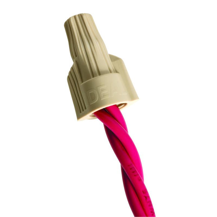 Ideal 30-341 Twister Wire Conn, Model 341 Tan, 100/Box