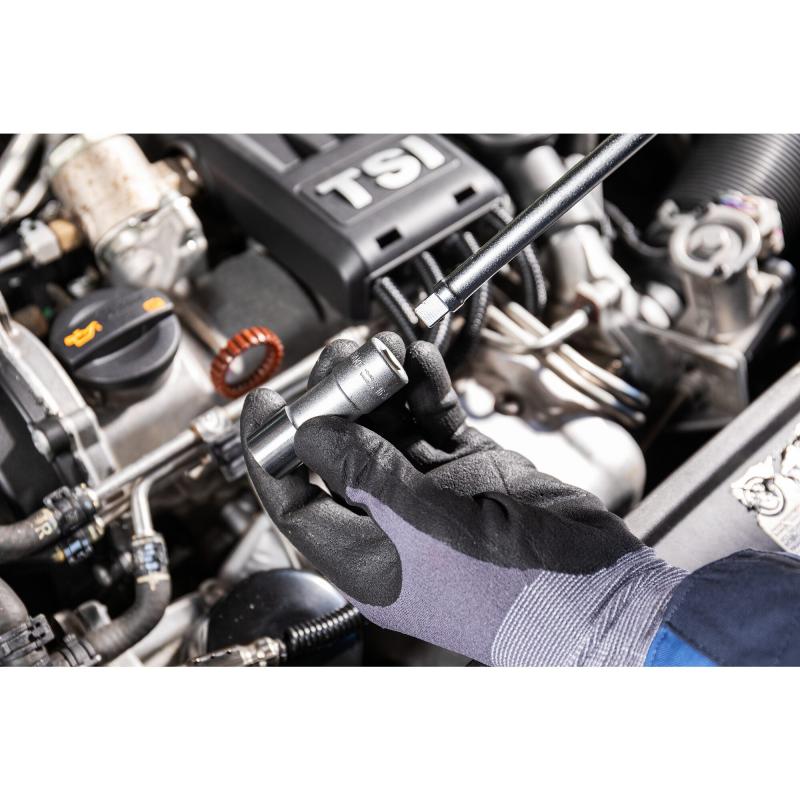 Hazet 880AKF Spark Plug Socket, 10mm (3/8") Square Drive, 16mm(5/8") Hex