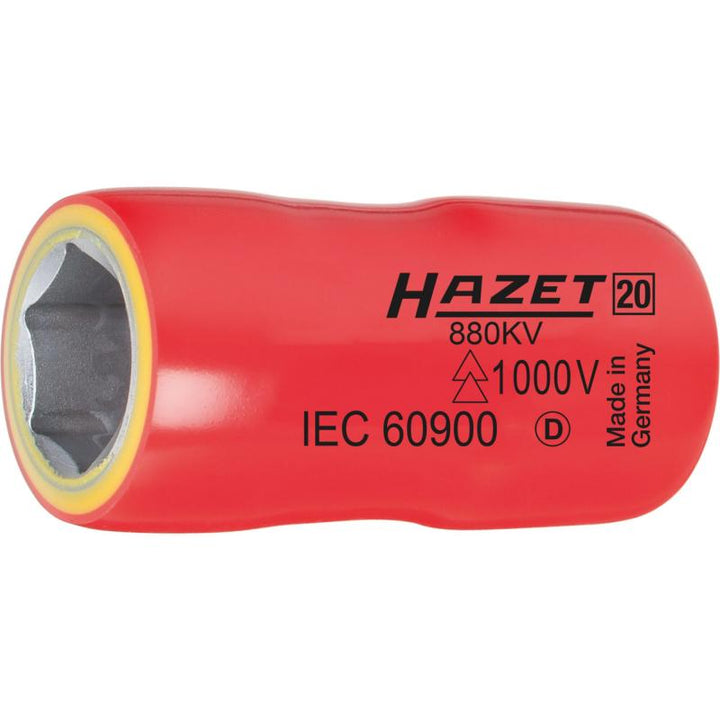 Hazet 880KV-10 Insulated Socket, 10mm (3/8") Square Drive, 10mm Hex